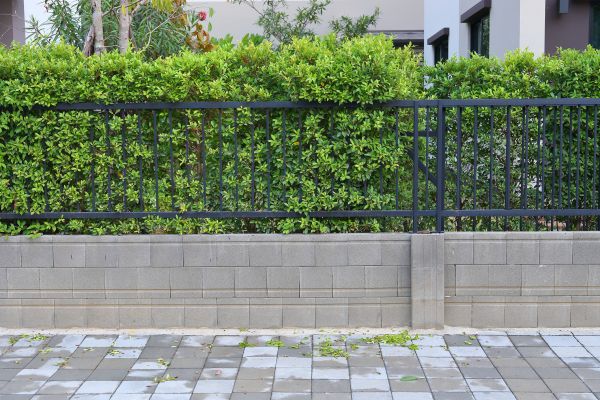 Block Fence Construction