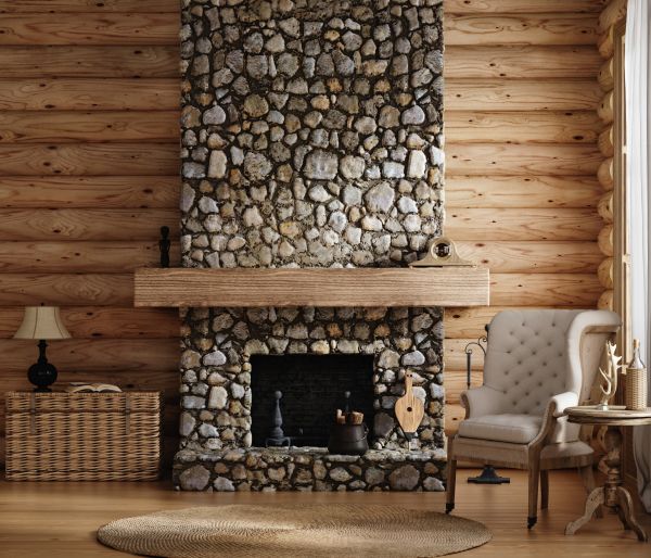 Fireplace Stone Construction
