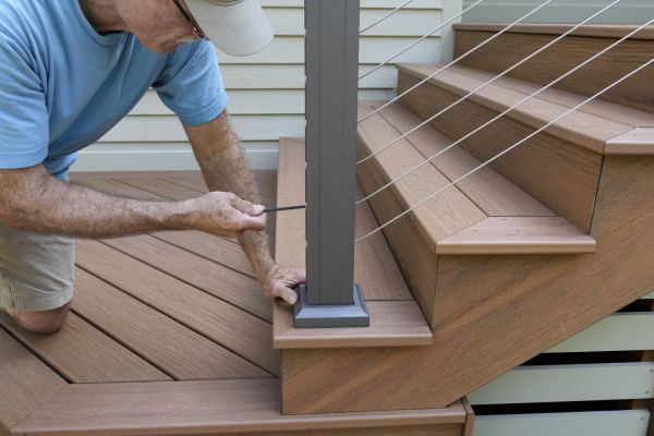 Exterior Stair Railing Install