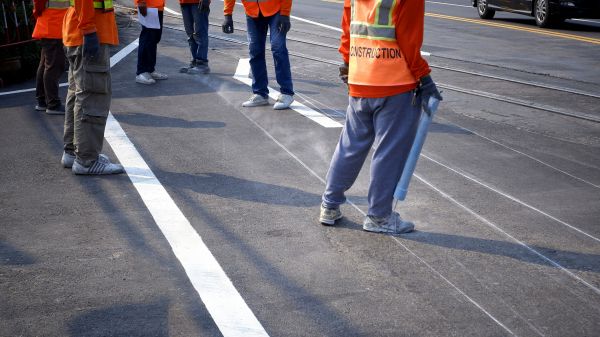 Commercial Asphalt Painting