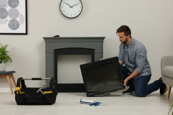 Electric Fireplace Install