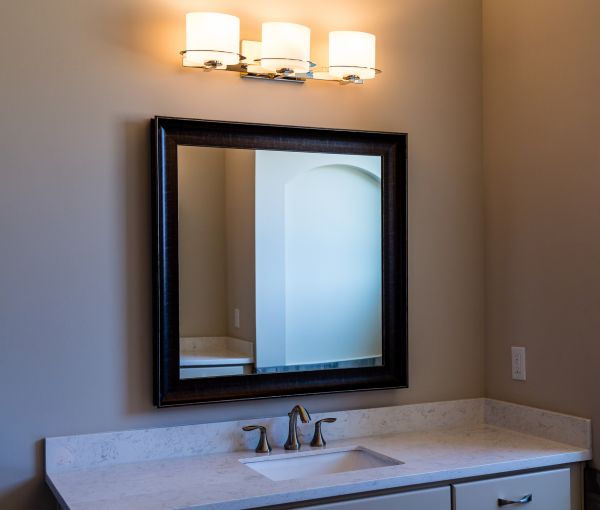 Bathroom Mirror Installation