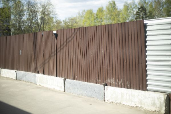 Commercial Steel Fence Install