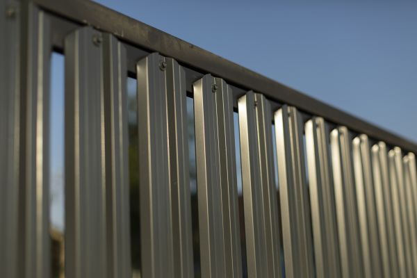 Metal Sheet Fence Installation