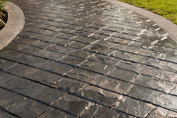 Embossed Concrete Edging