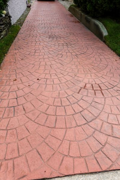Patterned Concrete Edging