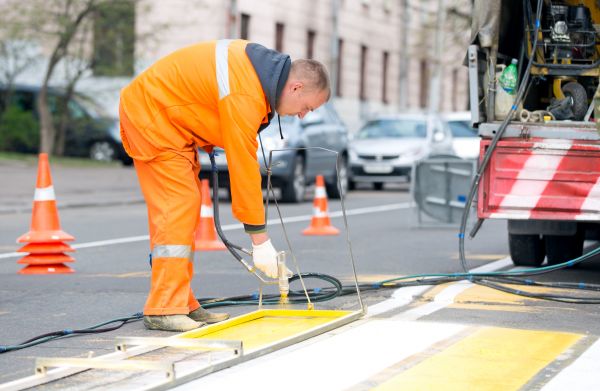 Commercial Asphalt Painting
